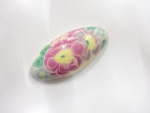 アンティーク　陶器　帯留め